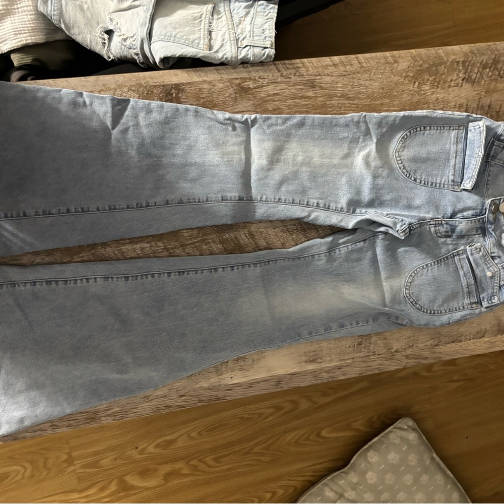 Light Blue Denim flared Jeans